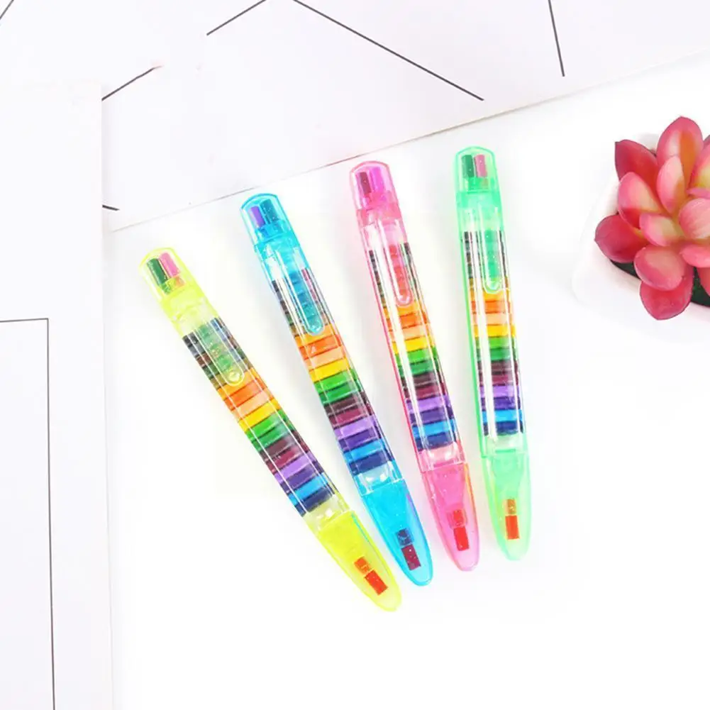 20-in-1 Stacking Crayons Pencil – Fun, Creative, and Colorful - Univelve