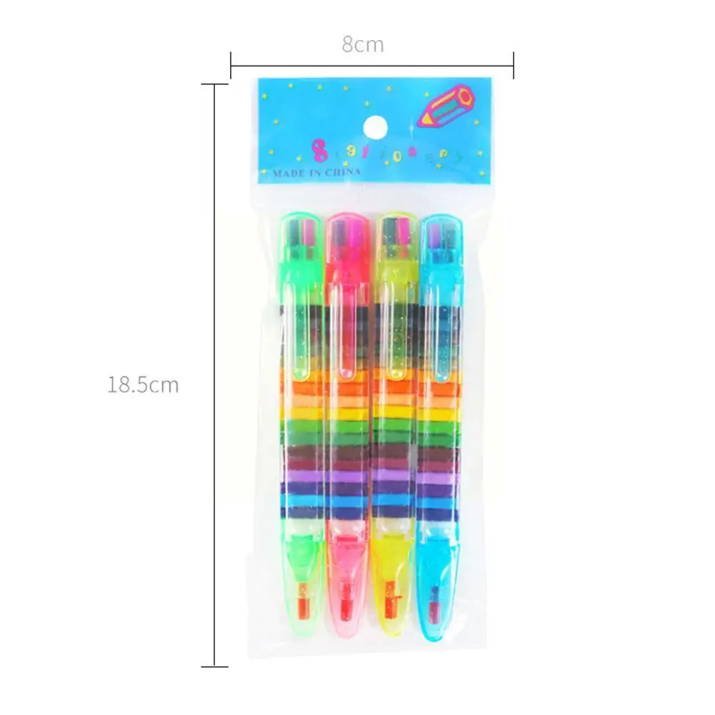20-in-1 Stacking Crayons Pencil – Fun, Creative, and Colorful - Univelve