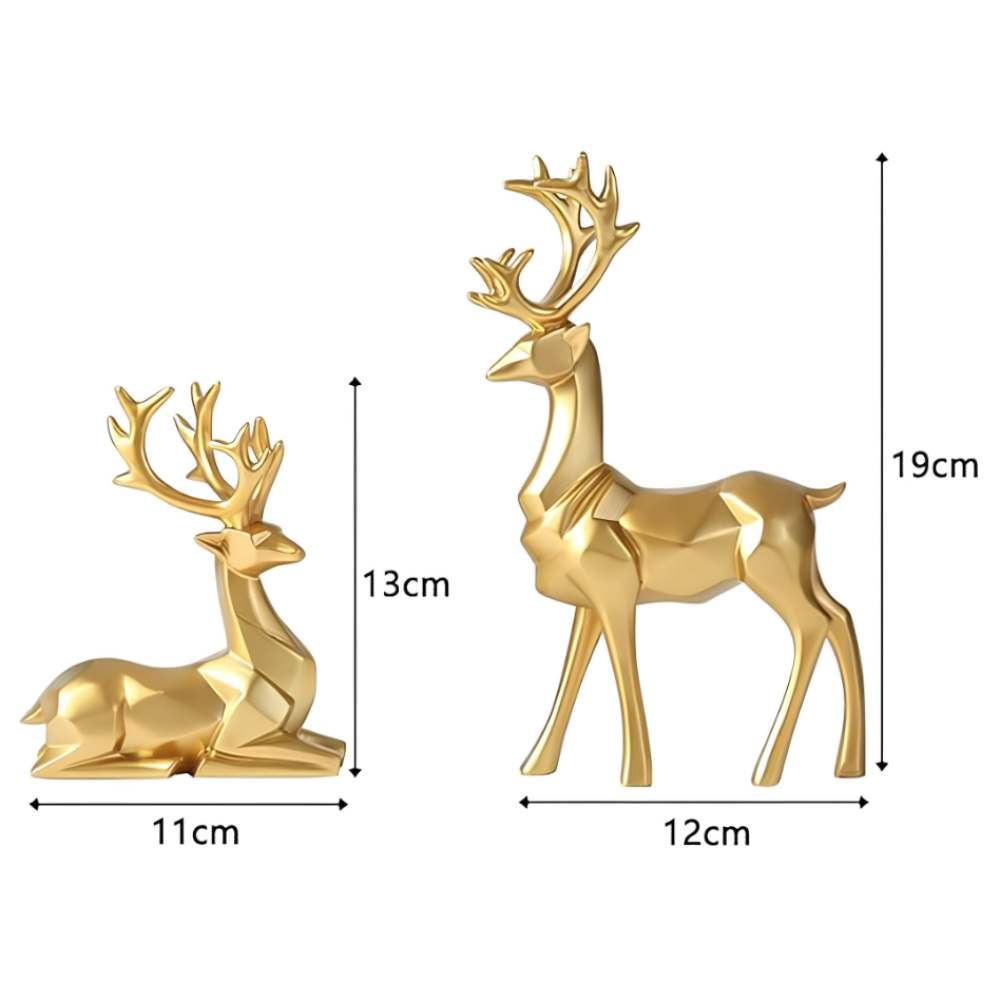 Elk shaped ornament - Artware decor - Christmas elk decoration - Univelve
