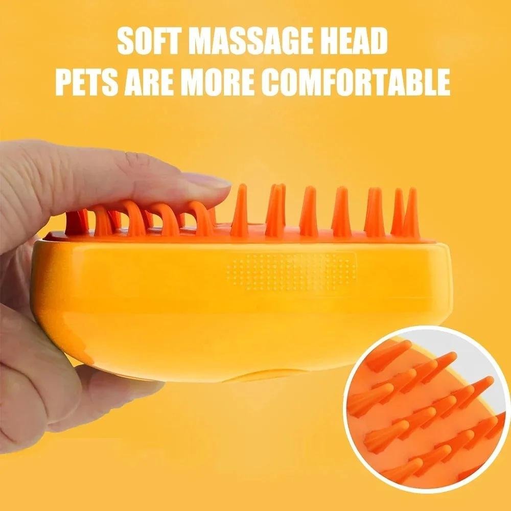 3-in-1 Steamy Pet Grooming Brush