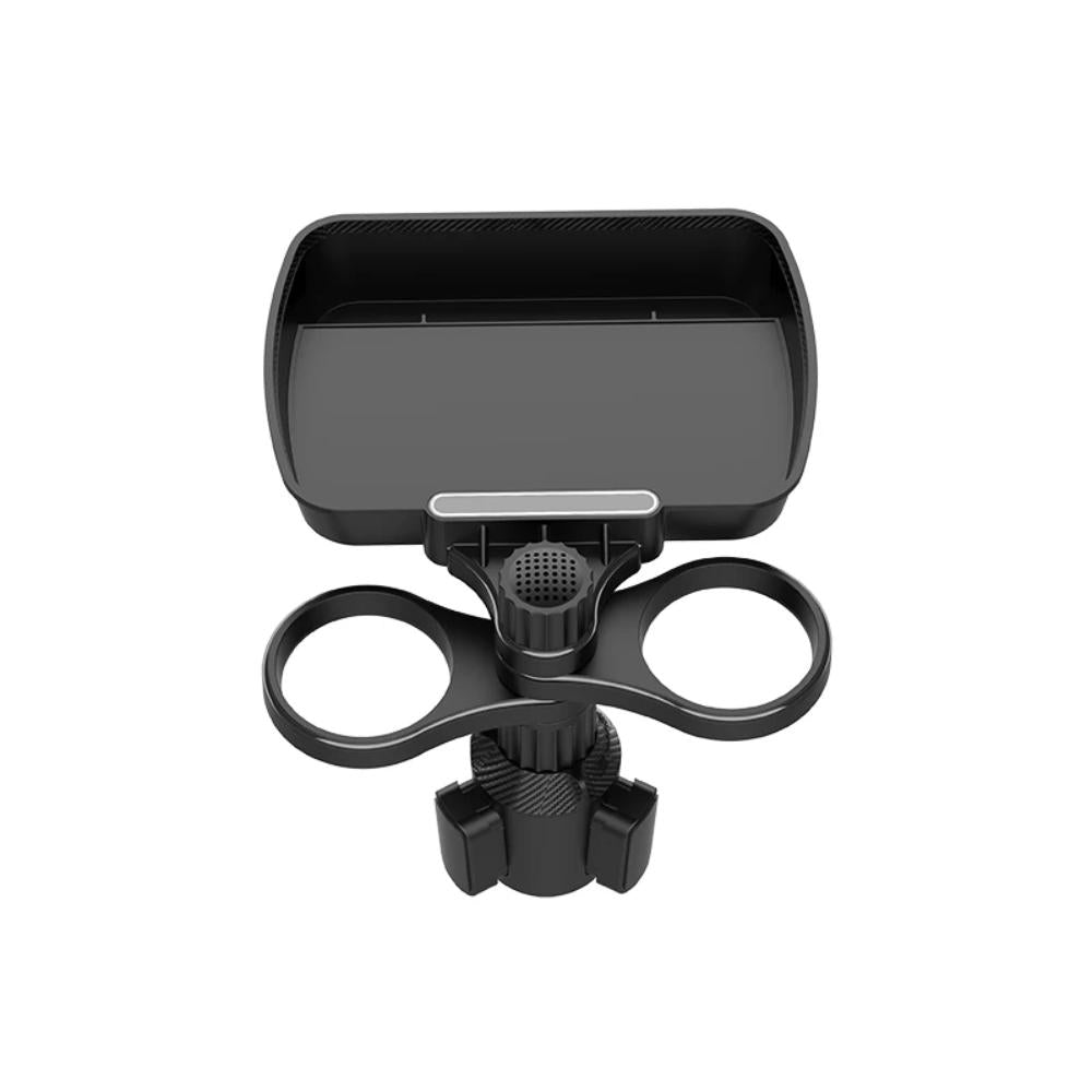 360° Rotating Dual Cup Holder Expander – Maximize Your Car's Beverage Capacity