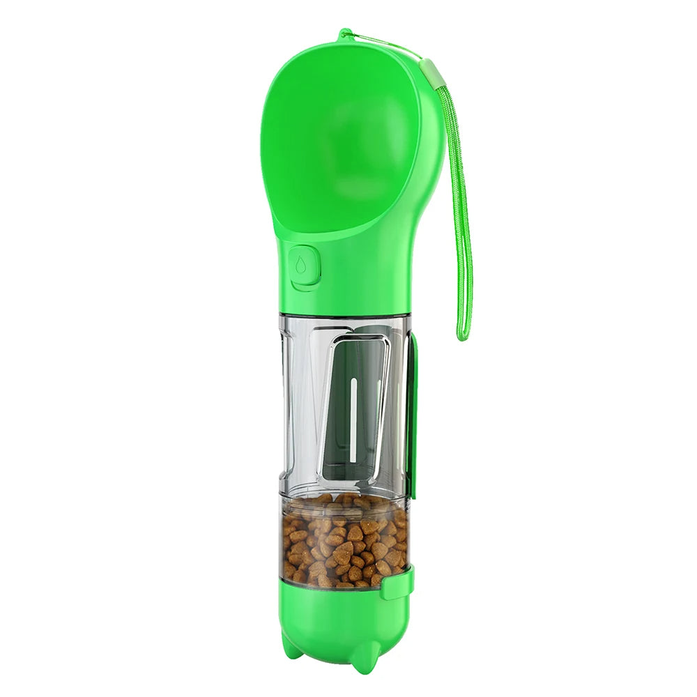 3-in-1 Portable Dog Water Bottle – Hydration, Snacks, and Clean-Up On the Go - Univelve