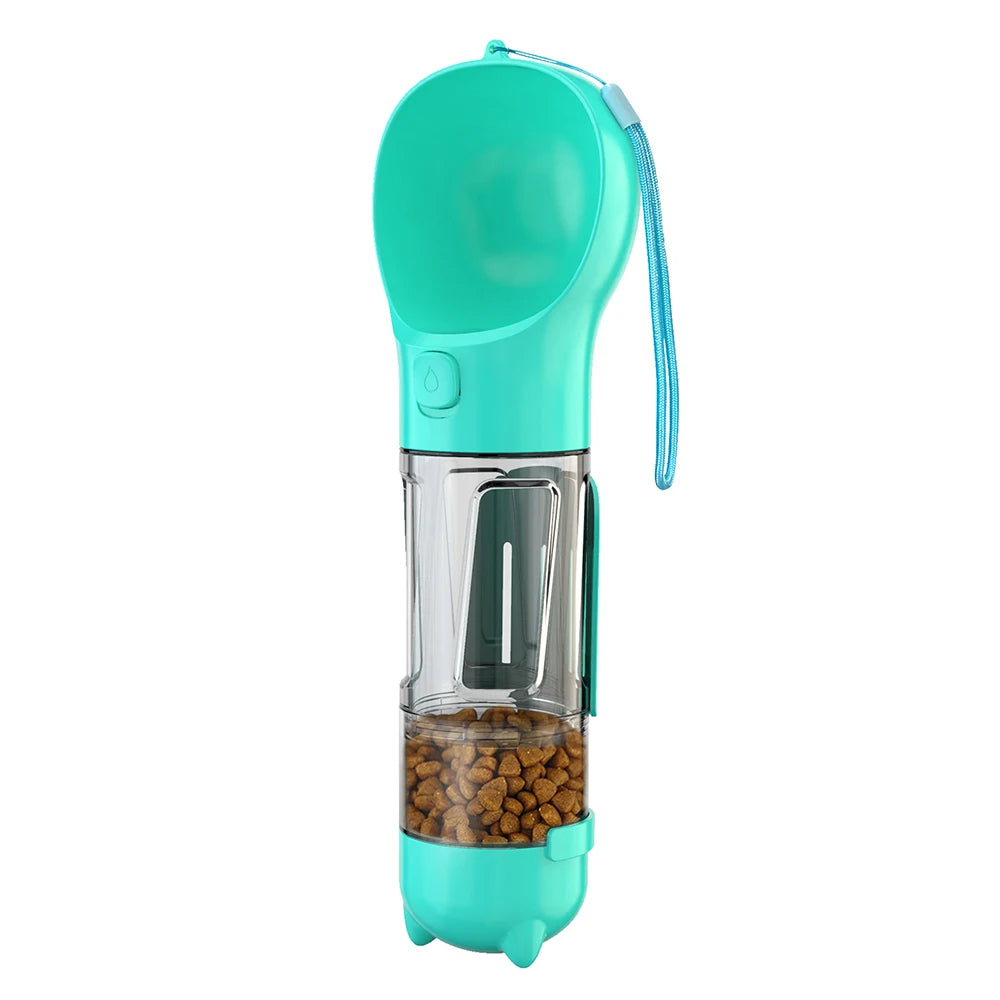 3-in-1 Portable Dog Water Bottle – Hydration, Snacks, and Clean-Up On the Go - Univelve
