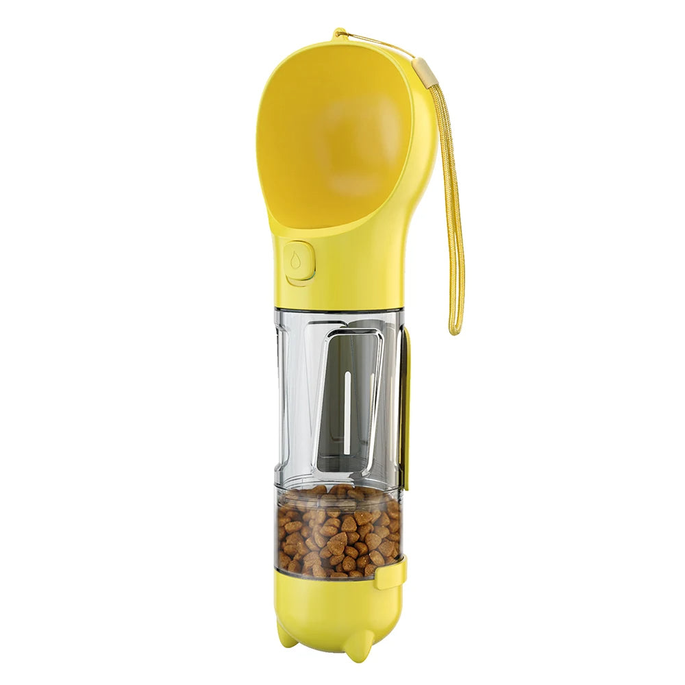 3-in-1 Portable Dog Water Bottle – Hydration, Snacks, and Clean-Up On the Go - Univelve