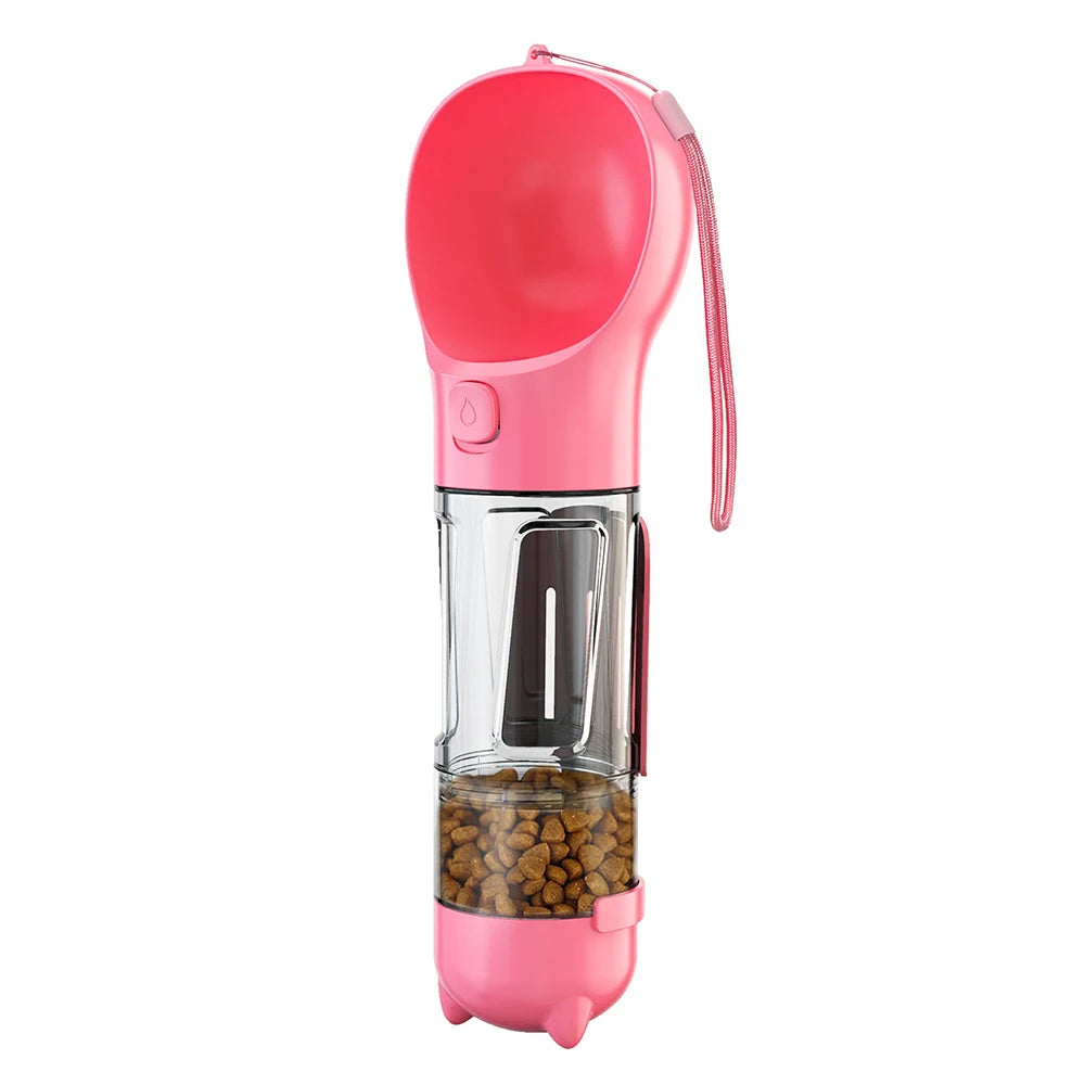 3-in-1 Portable Dog Water Bottle – Hydration, Snacks, and Clean-Up On the Go - Univelve