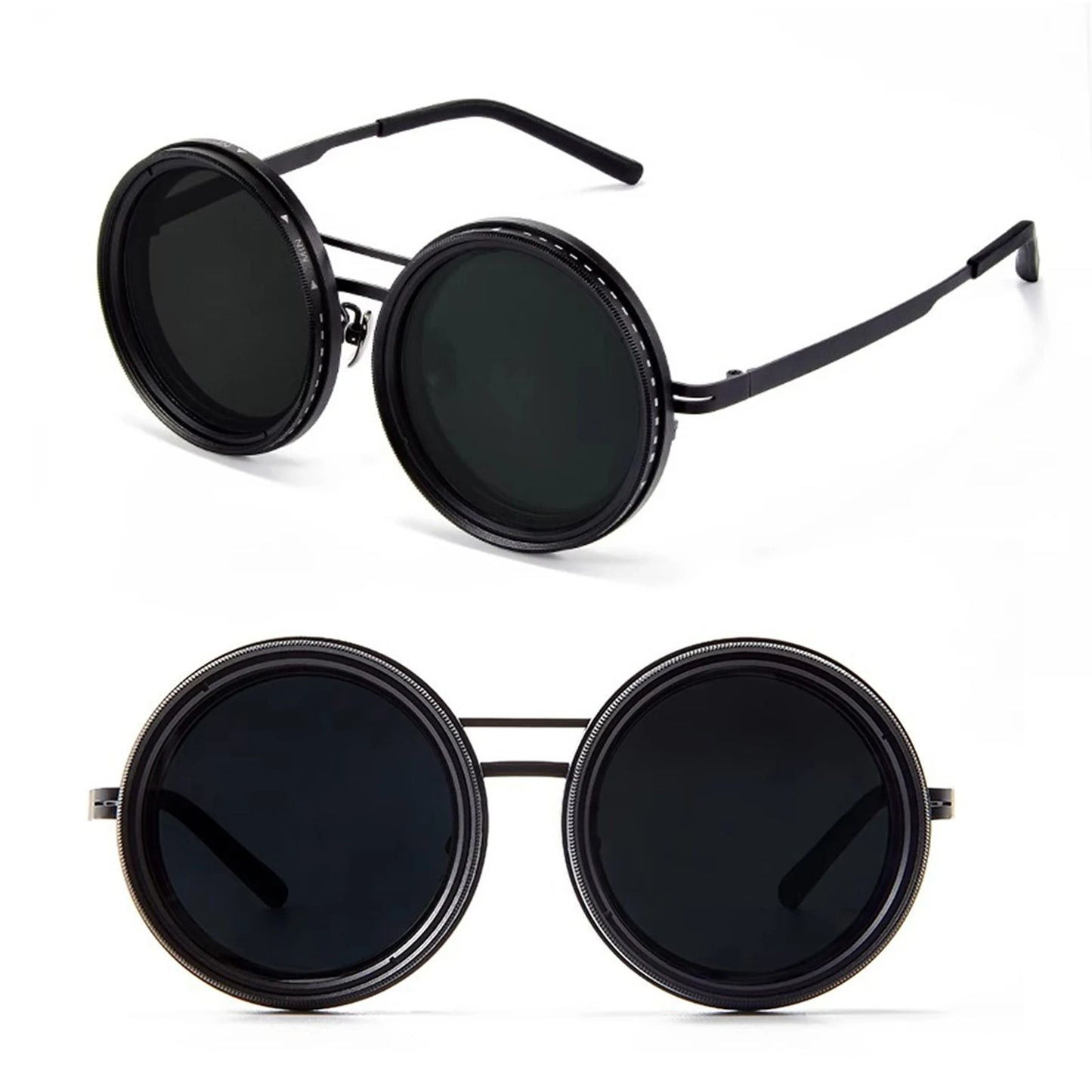 Adjustable Rounded Polarized Sunglasses