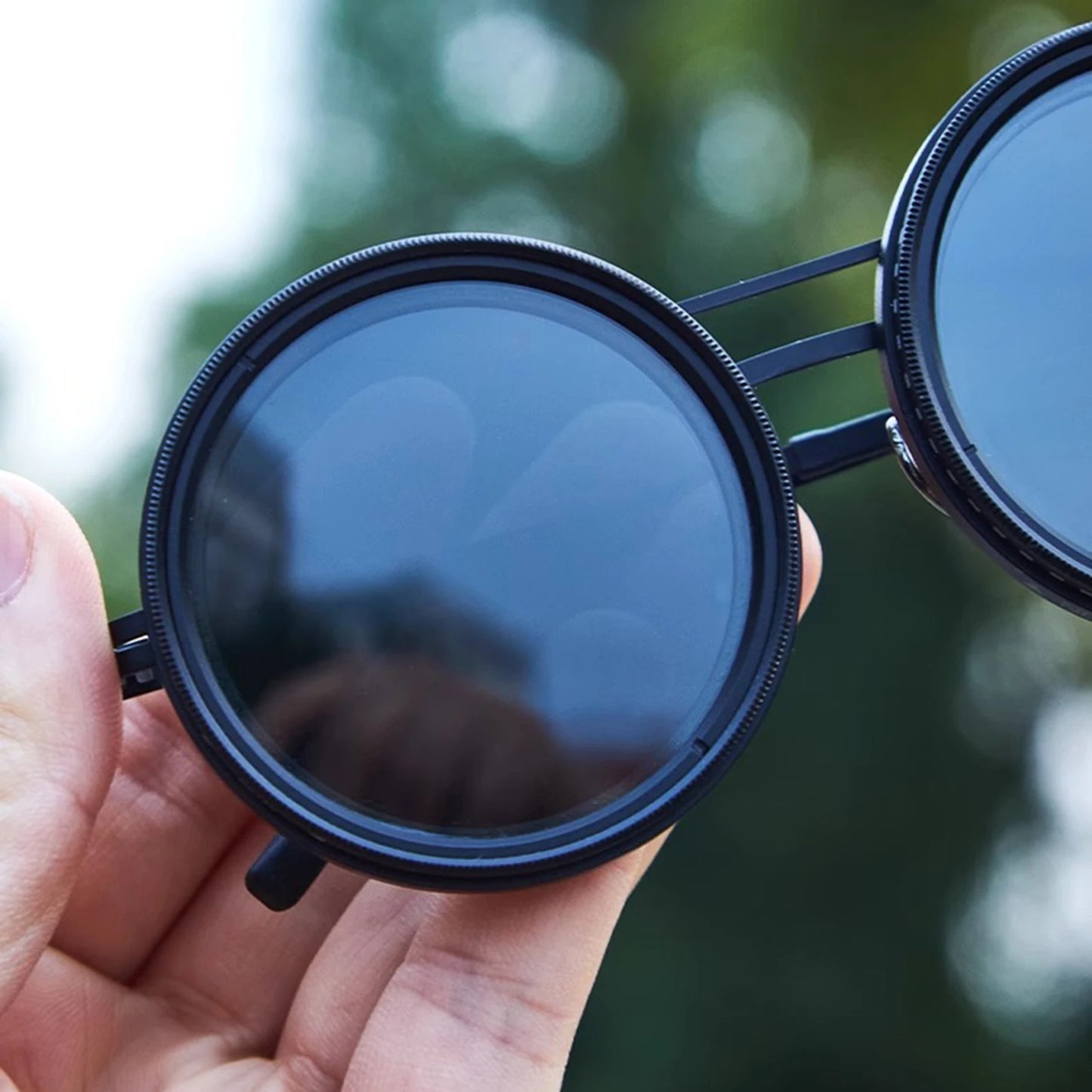 Adjustable Rounded Polarized Sunglasses
