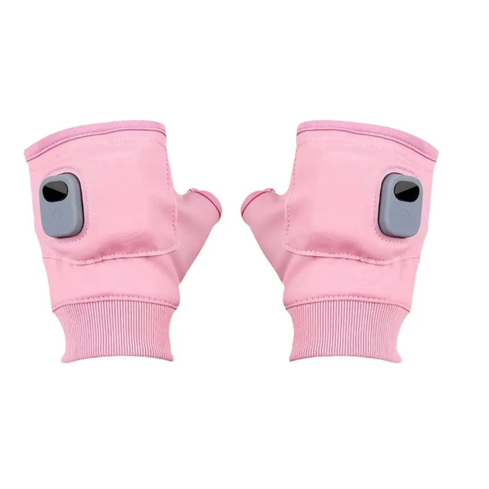 Adjustable USB Heated Fingerless Gloves