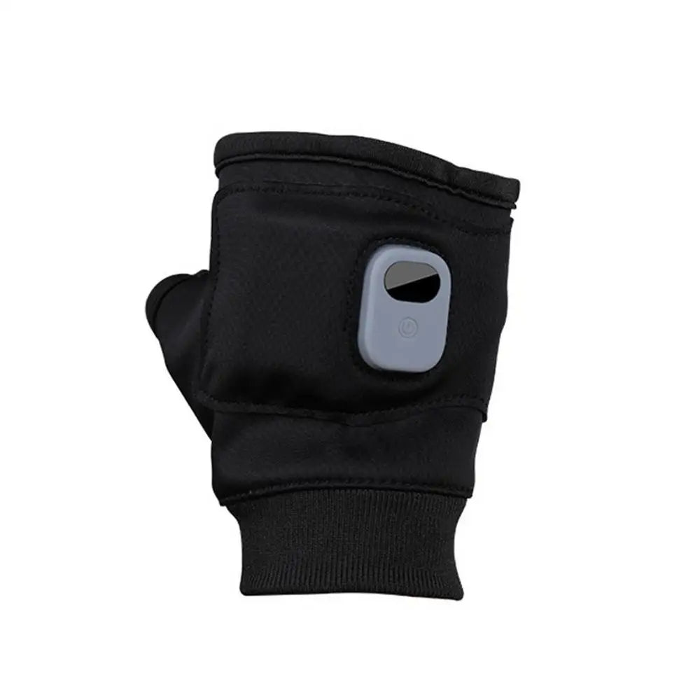 Adjustable USB Heated Fingerless Gloves