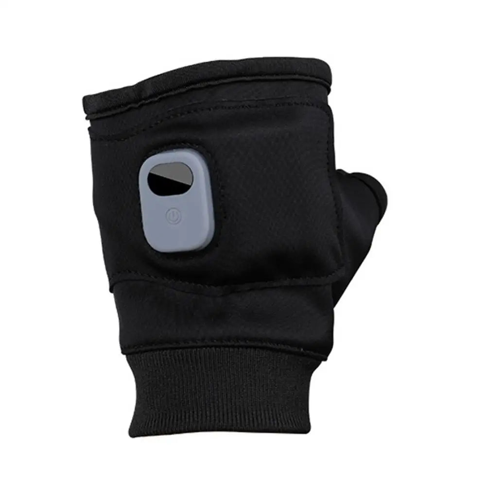 Adjustable USB Heated Fingerless Gloves