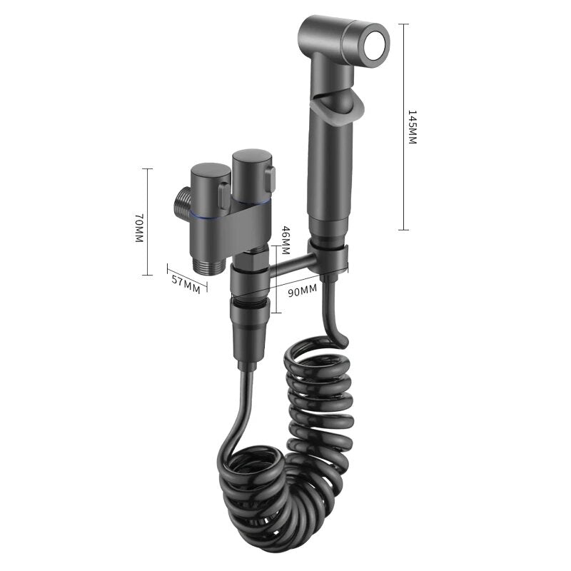 Brushed Brass Bidet Sprayer – Elevate Your Bathroom Hygiene with Style - Univelve