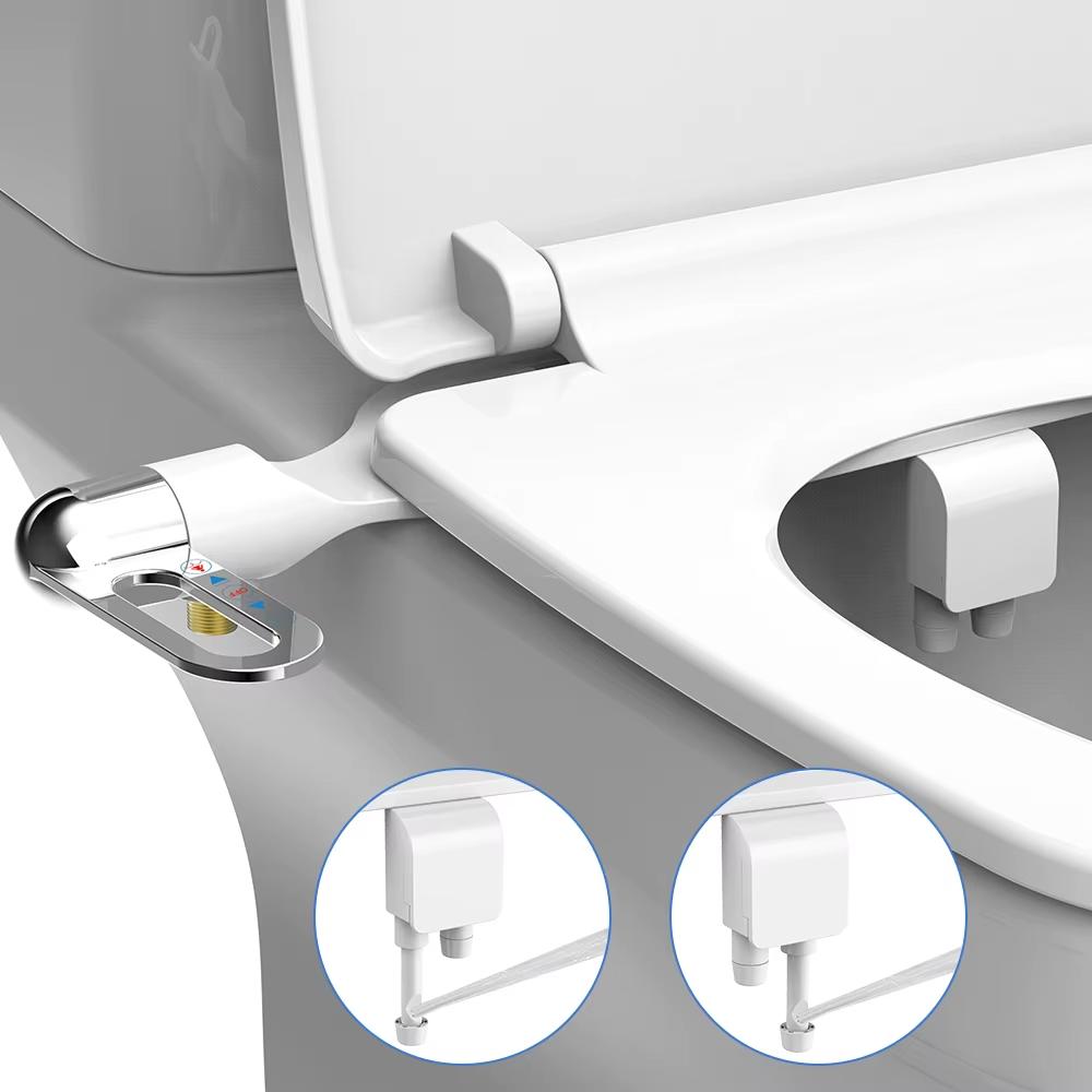 Bidet Toilet Seat - Adjustable Double Nozzle Water Pressure