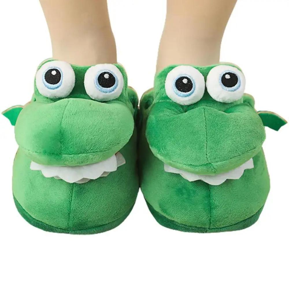 Cartoon Crocodile Cotton Slippers