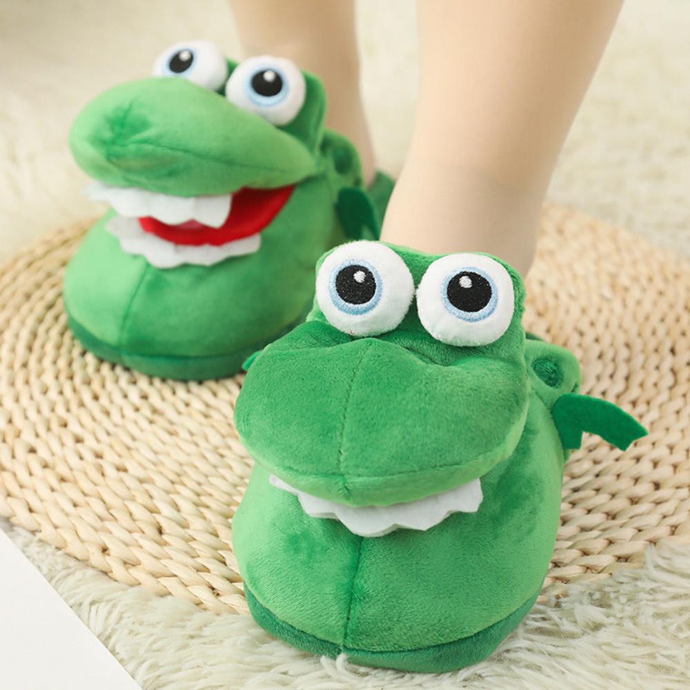 Cartoon Crocodile Cotton Slippers