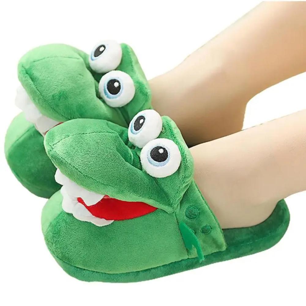 Cartoon Crocodile Cotton Slippers