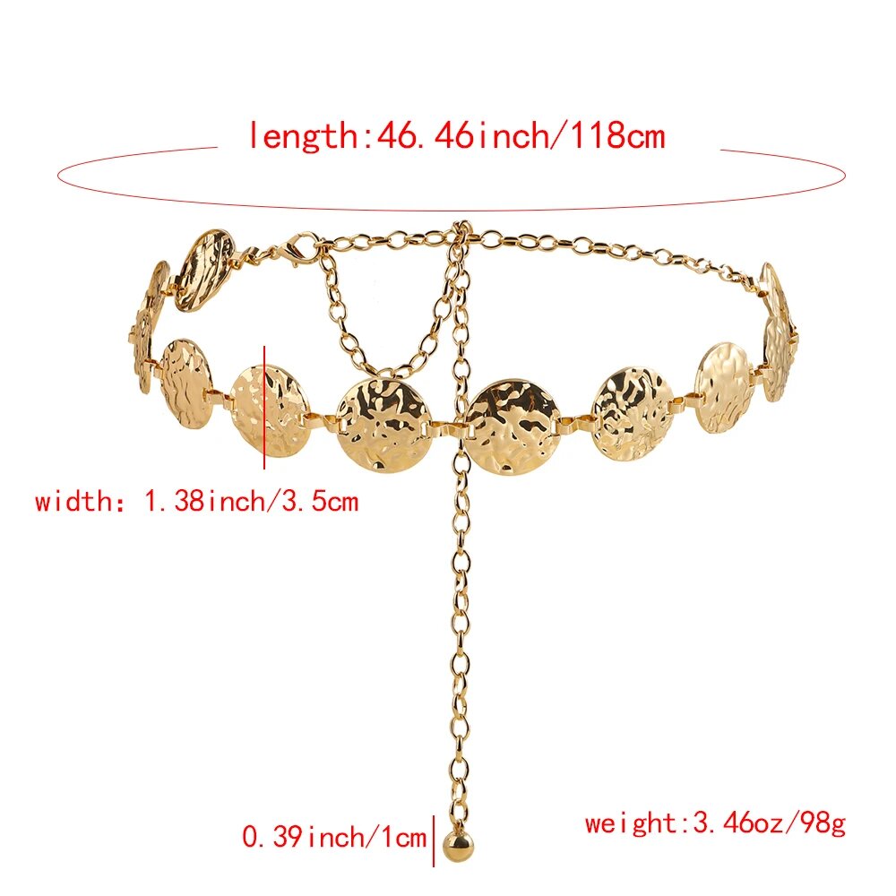Elegant Metal Chain Belt – Elevate Your Dress with a Touch of Glamour - Univelve