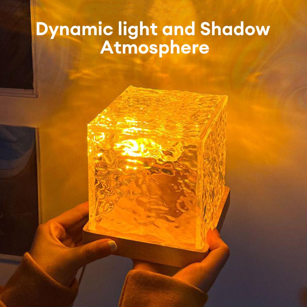 Crystal Lamp Water Ripple Projector – Transform Your Space with Mesmerizing Light Effects