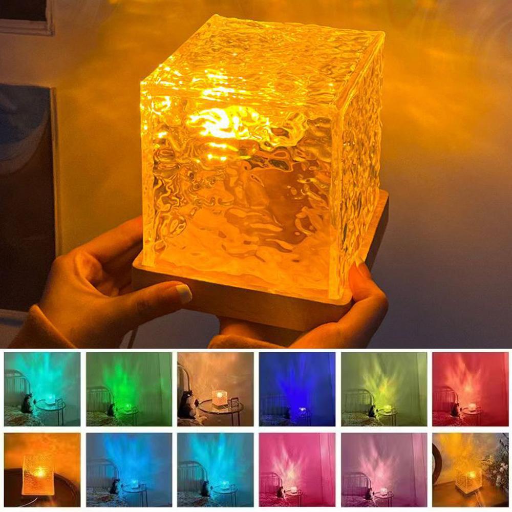 Crystal Lamp Water Ripple Projector – Transform Your Space with Mesmerizing Light Effects