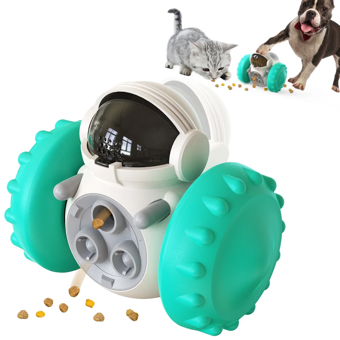 Interactive Pet Food Puzzle Feeder – Engaging Slow-Feed Tumbler Toy - Univelve
