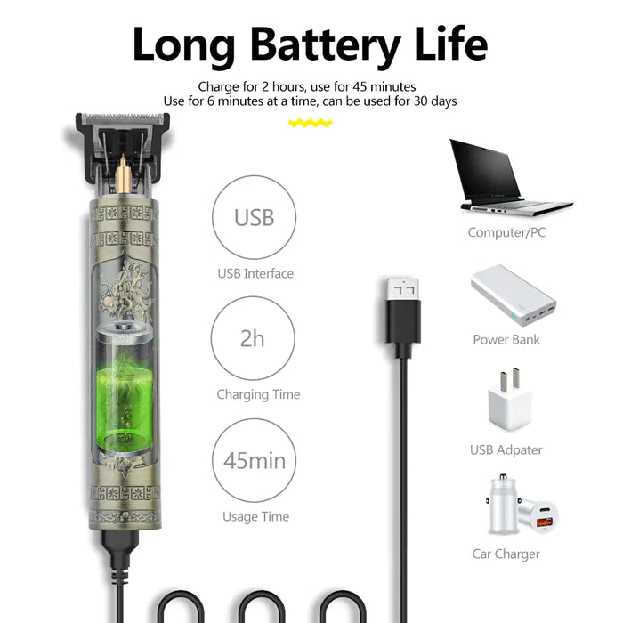 Professional Cordless Hair Cutting Clipper – Precision Grooming Anytime, Anywhere - Univelve