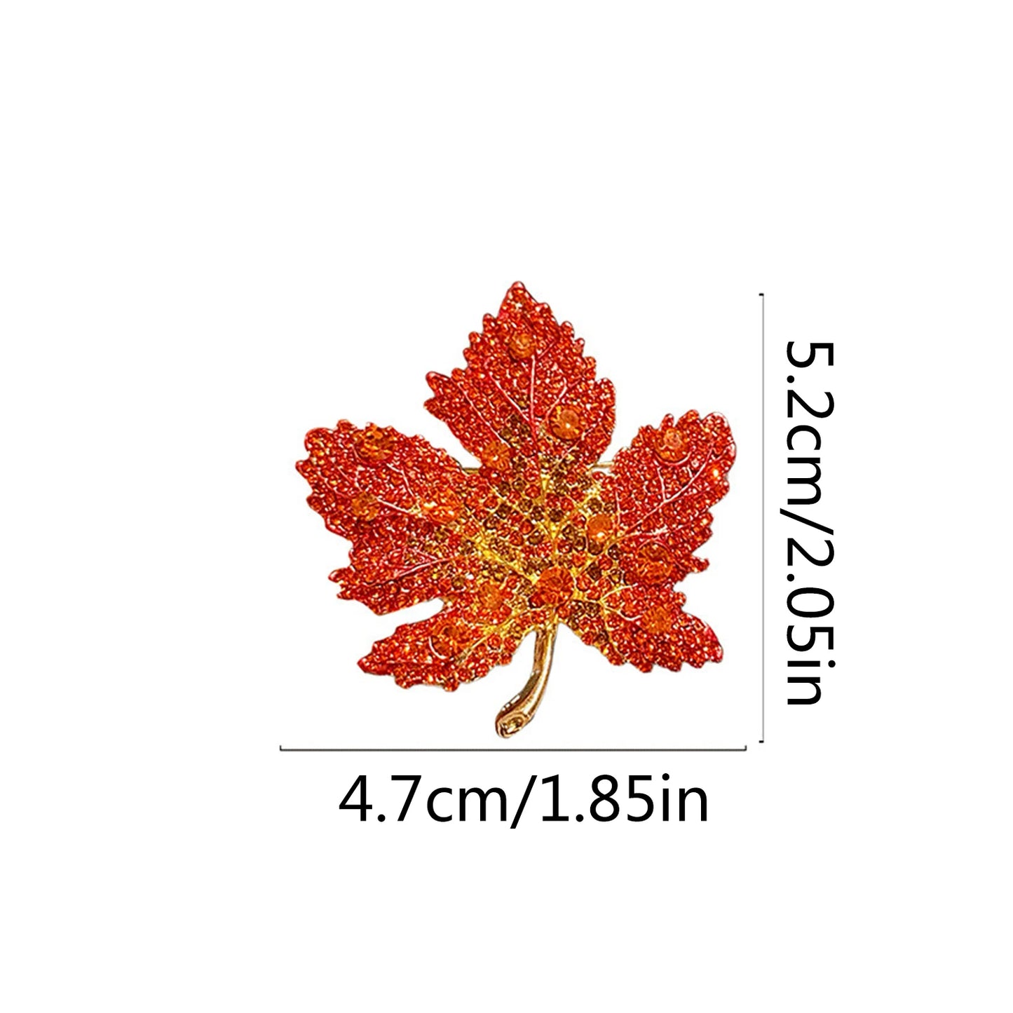 Elegant Crystal Maple Leaf Brooch – Add a Touch of Nature-Inspired Sparkle - Univelve