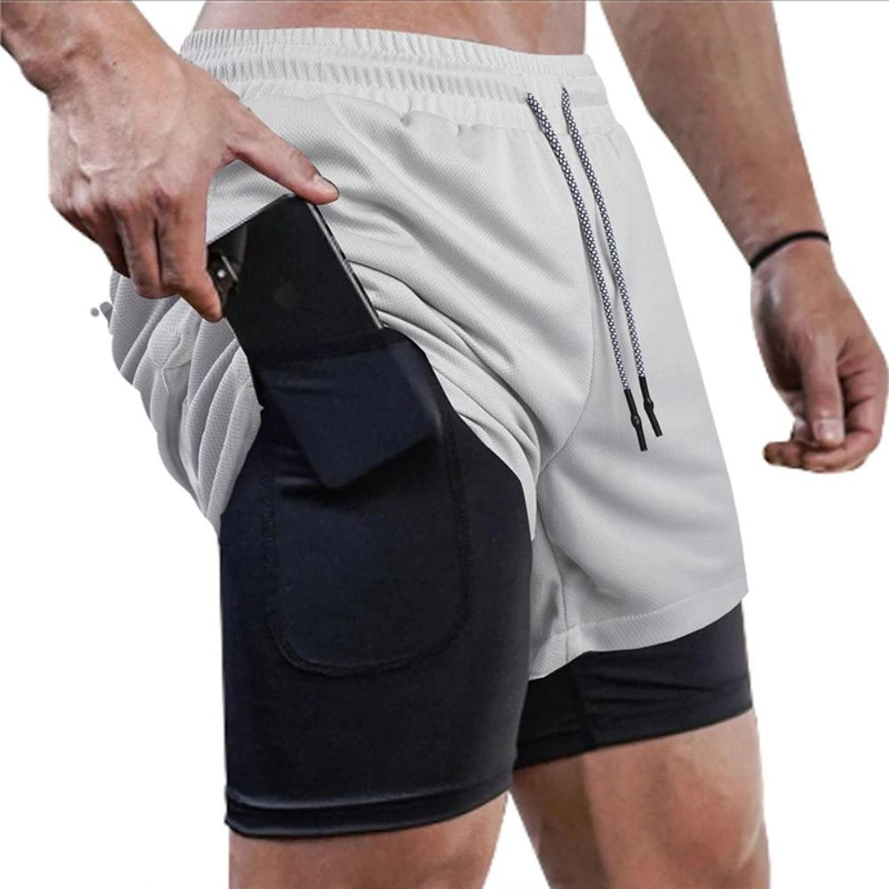 Men's 2-in-1 Workout Running Shorts – Ultimate Performance & Comfort!