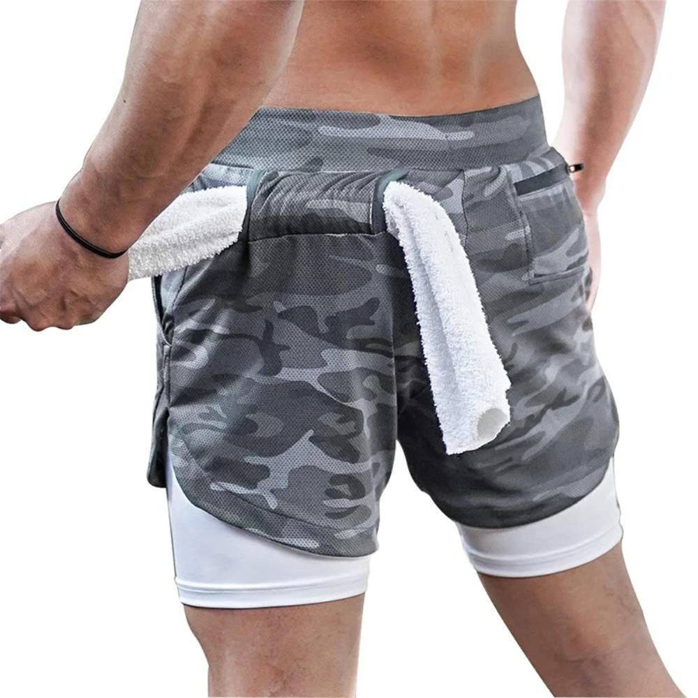 Men's 2-in-1 Workout Running Shorts – Ultimate Performance & Comfort!
