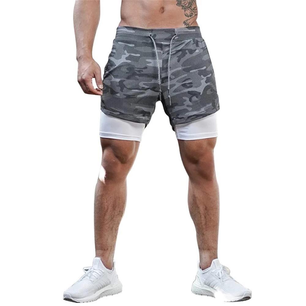 Men's 2-in-1 Workout Running Shorts – Ultimate Performance & Comfort!