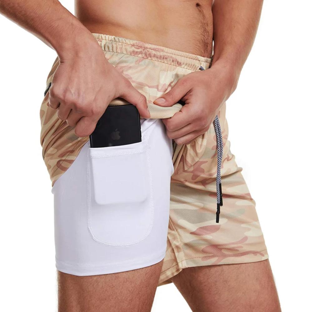 Men's 2-in-1 Workout Running Shorts – Ultimate Performance & Comfort!