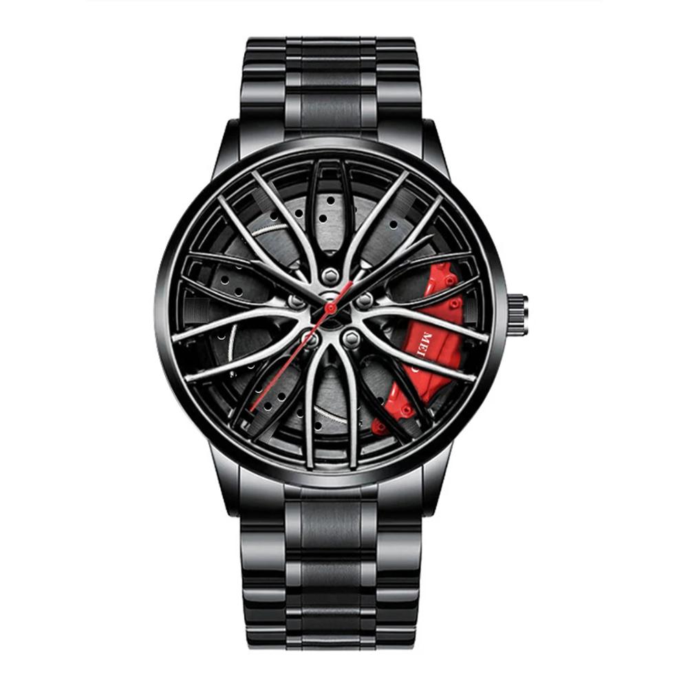 Men’s Sports Car Wheel Design Watch