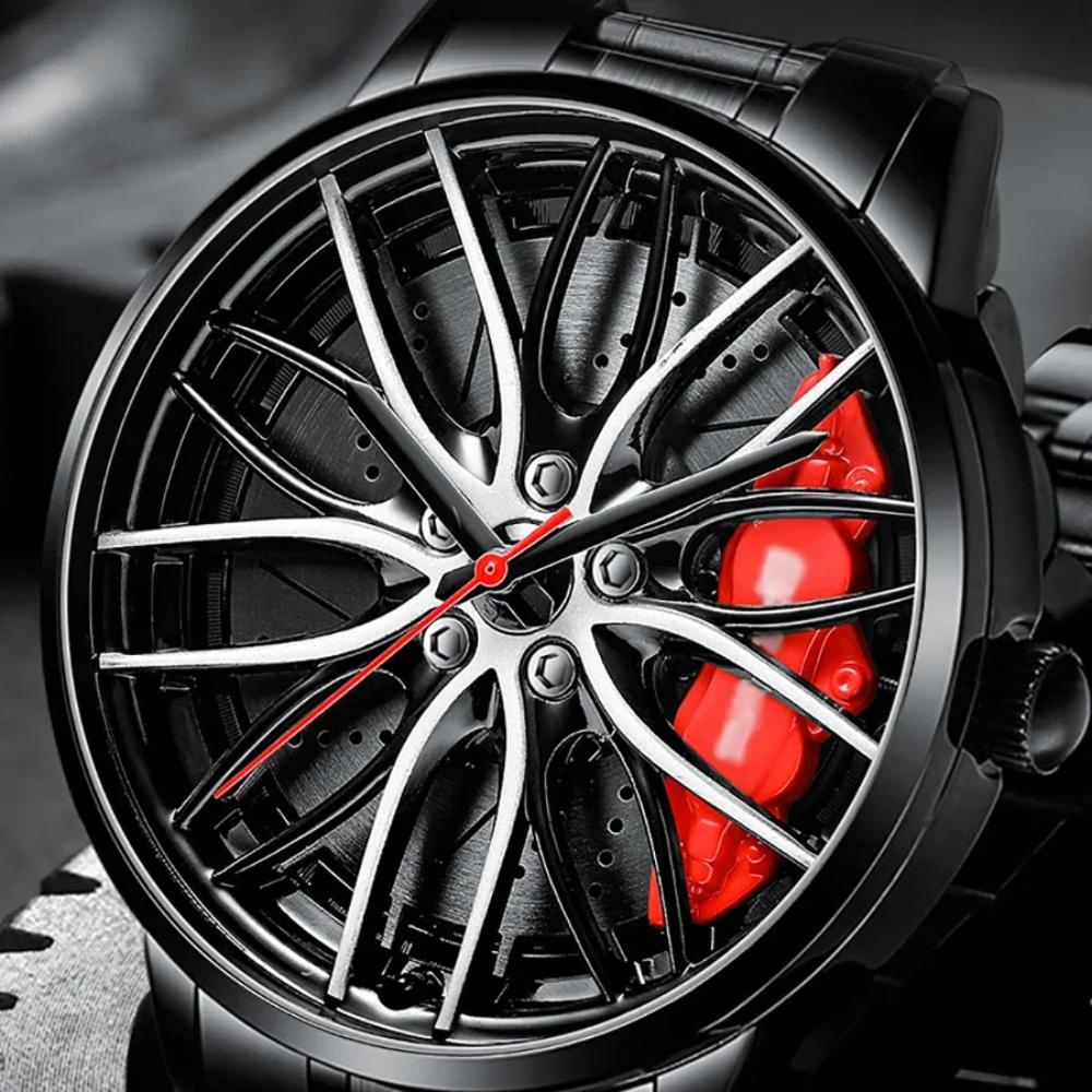 Men’s Sports Car Wheel Design Watch