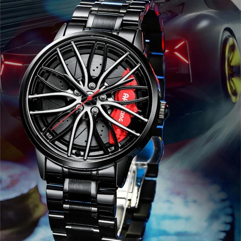 Men’s Sports Car Wheel Design Watch