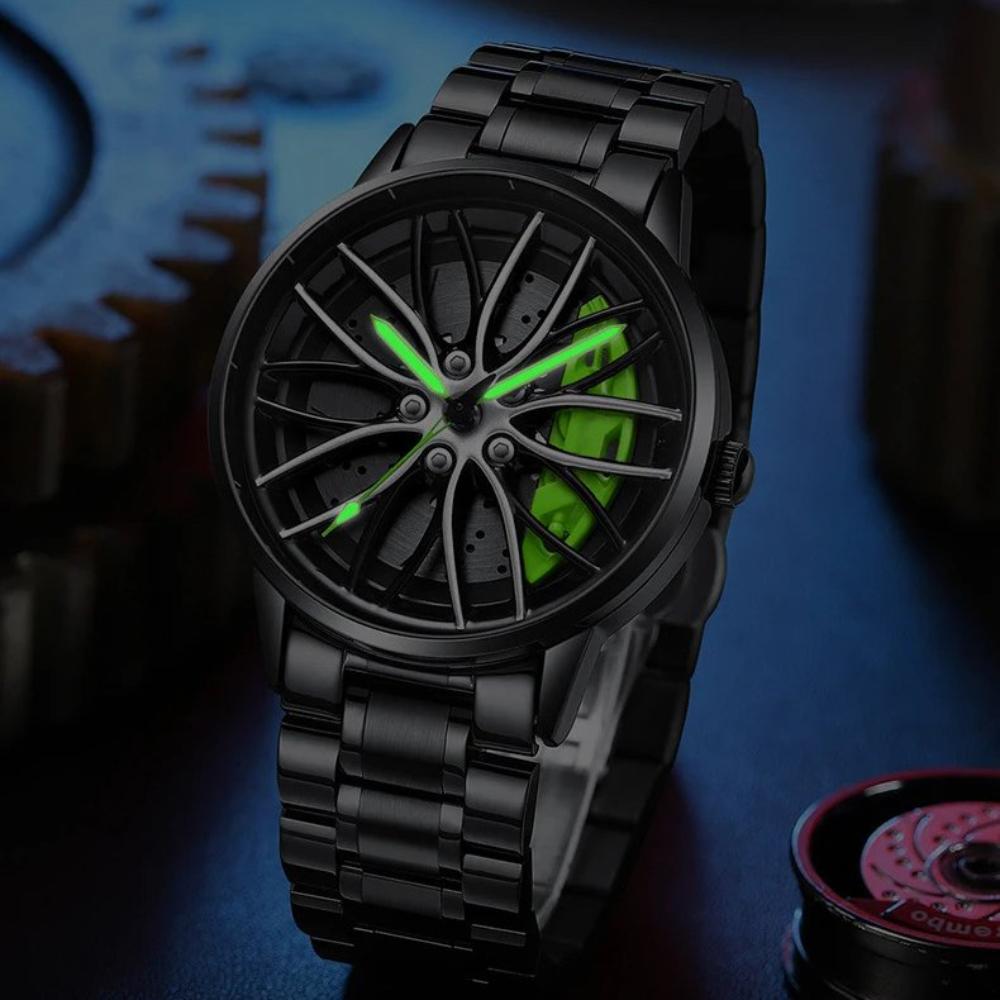 Men’s Sports Car Wheel Design Watch