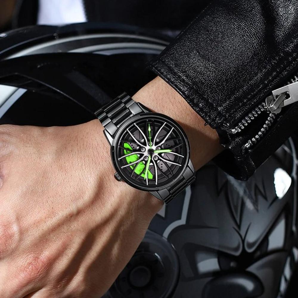 Men’s Sports Car Wheel Design Watch