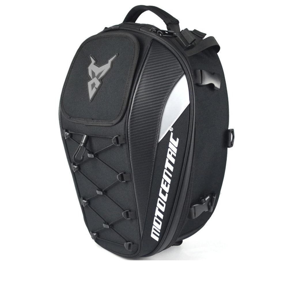 Waterproof Motorcycle Back Seat Bag – Expandable Storage for Every Ride