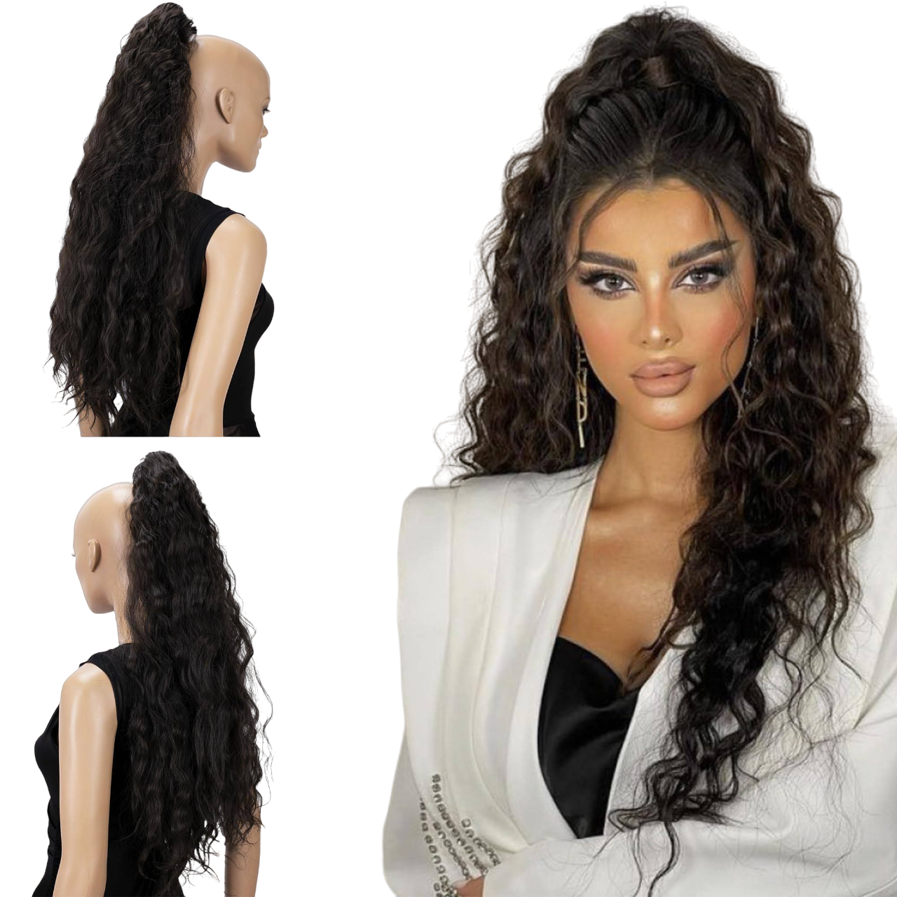 Water Wave Ponytail Wig – Curly Hair Extension for Effortless Style - Univelve