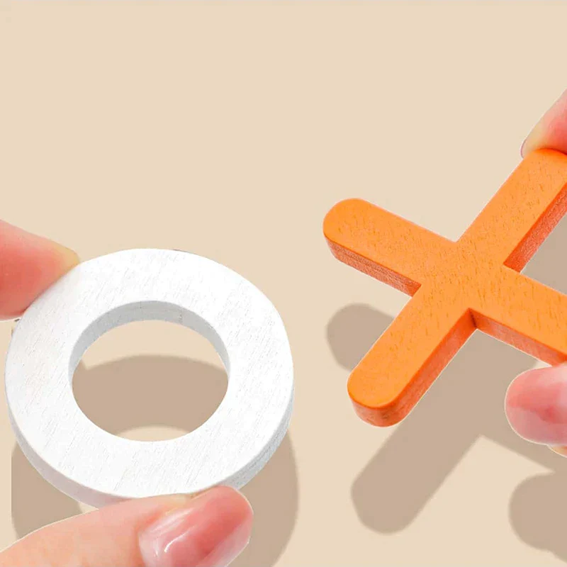 Classic Wooden Tic-Tac-Toe Board Game – Timeless Fun for All Ages - Univelve