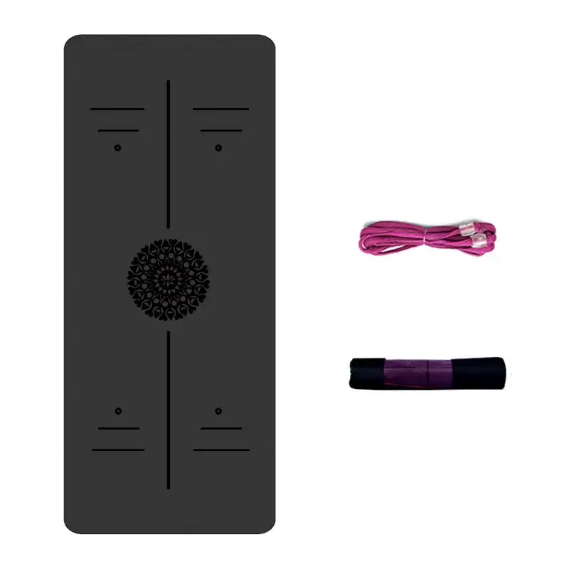 Yoga mat double layer home gym with tying rope and carry bag - Univelve