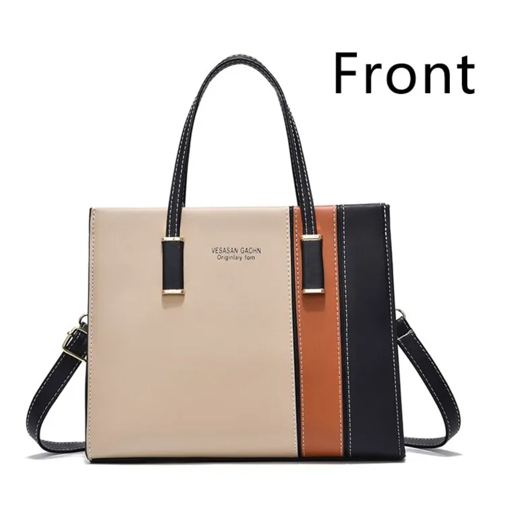 Chic Patchwork PU Leather Handbag – Versatile Style for Every Occasion - Univelve