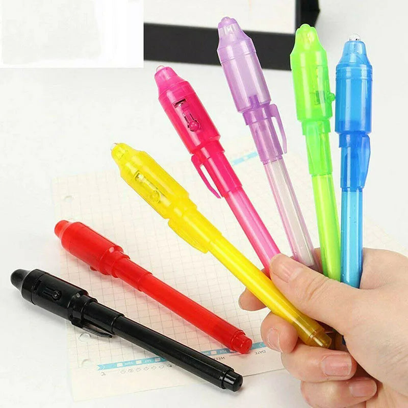 Magic Luminous Light Pen – Invisible Ink Drawing Pen for Kids - Univelve