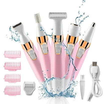 5-in-1 Women's Body Hair Remover – Smooth Skin, Head to Toe - Univelve