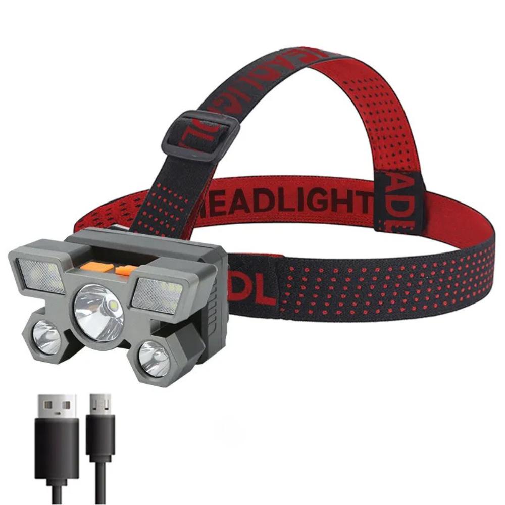 5-LED Rechargeable Headlamp – Illuminate Your Adventures