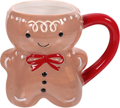 Festive Gingerbread Man Mug – Add Holiday Cheer to Your Beverage - Univelve