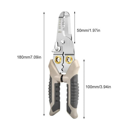 6-in-1 Multifunctional Wire Stripper and Crimping Pliers – Your Ultimate Electrical Tool - Univelve