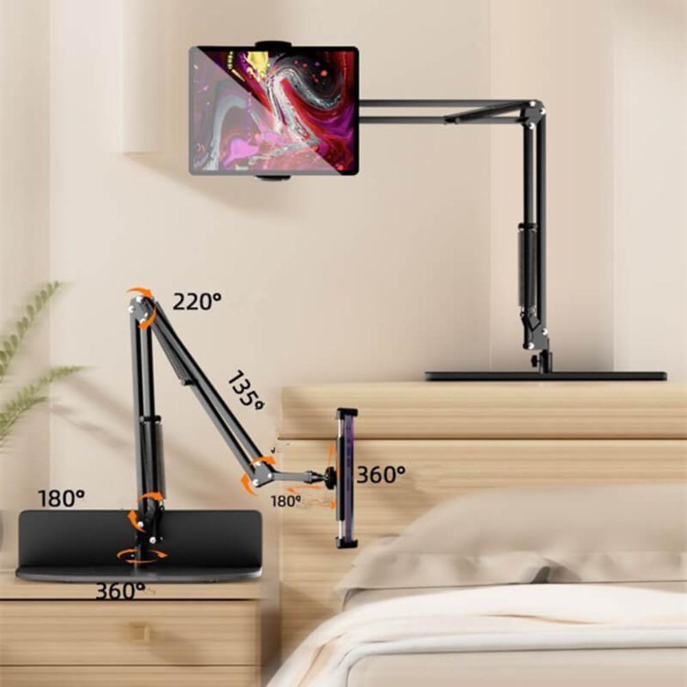 Adjustable Long Arm Metal Phone & Tablet Holder
