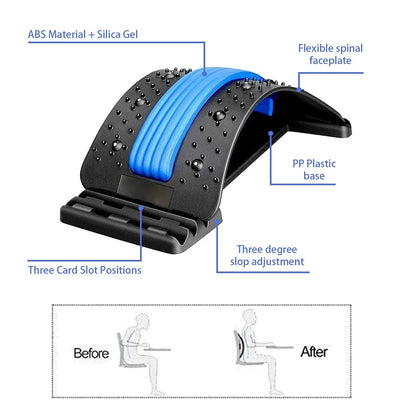 Adjustable Back Stretcher – Multi-Level Lumbar Relief for a Healthy Spine - Univelve