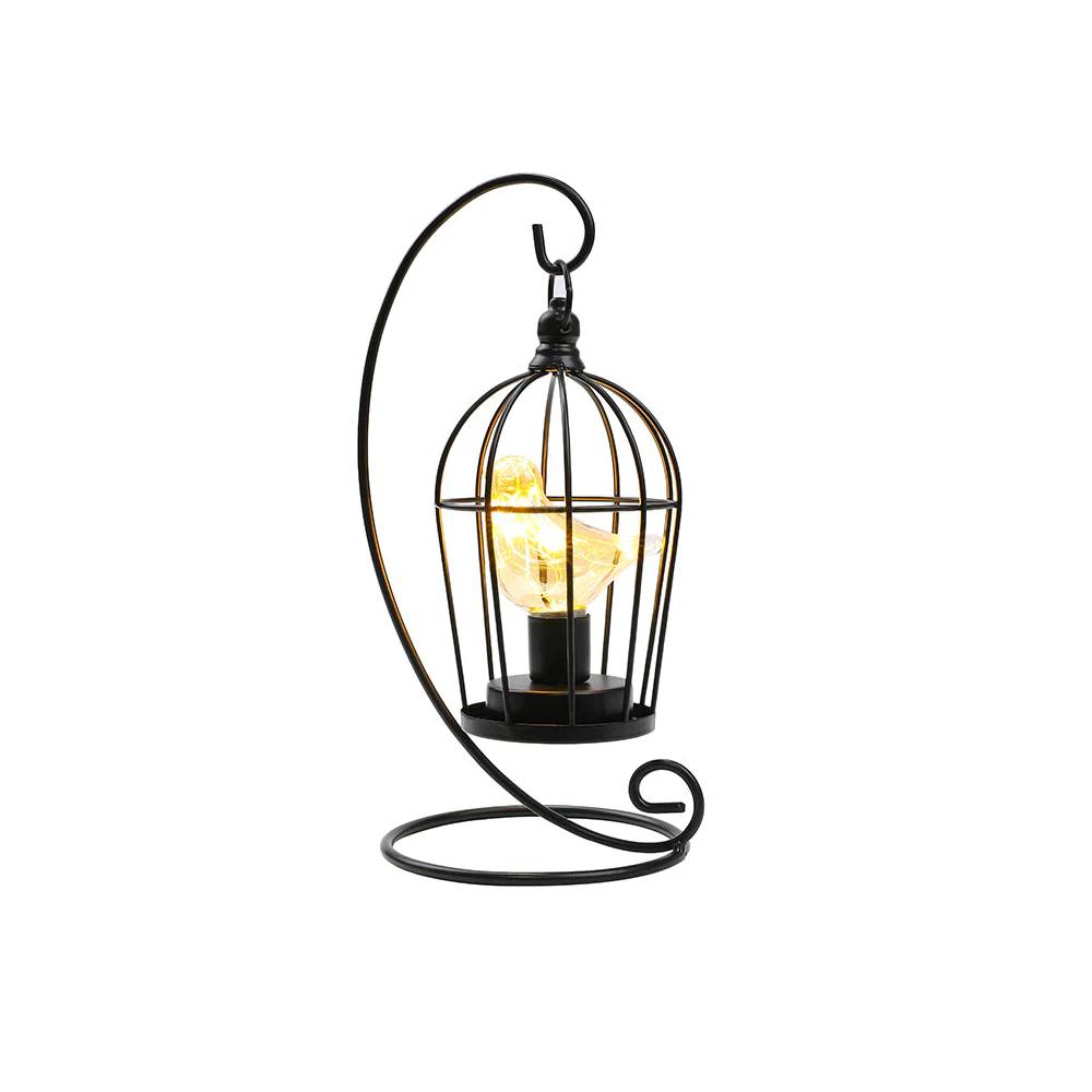 Vintage Birdcage Table Lamp – Illuminate Your Space with Timeless Elegance - Univelve