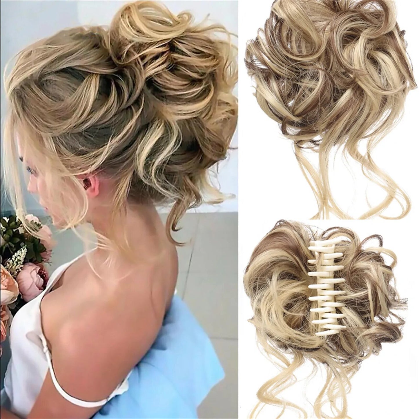 Instant Volume Curly Hair Bun – Effortless Messy Bun Hairpiece - Univelve