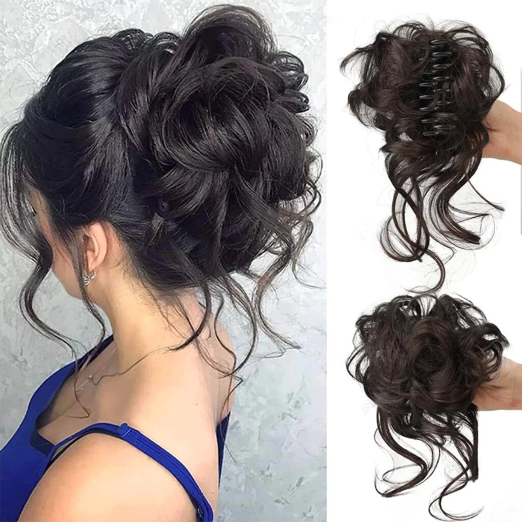 Instant Volume Curly Hair Bun – Effortless Messy Bun Hairpiece - Univelve