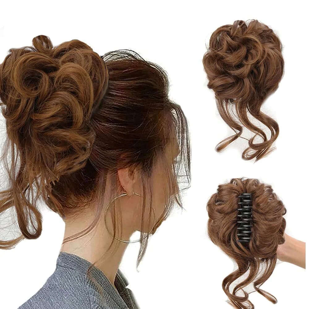 Instant Volume Curly Hair Bun – Effortless Messy Bun Hairpiece - Univelve